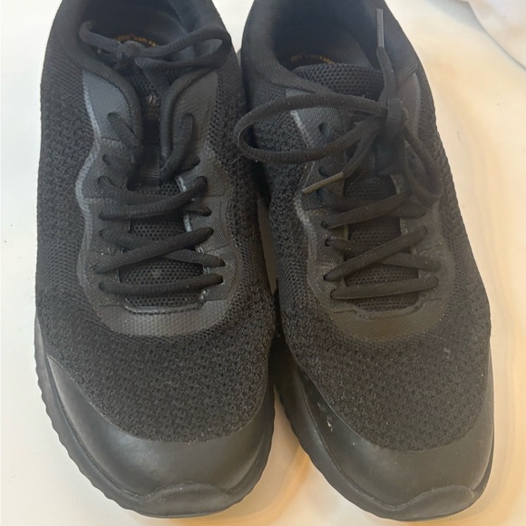 Black non-slip work wear black sneakers skid size 9 fast food shoes - Picture 4 of 16